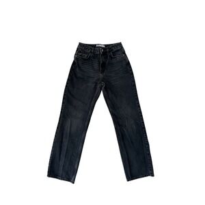 ZARA jeans Woman's Size 6 Black Pants Minimalist 100% Cotton Good Quality‎